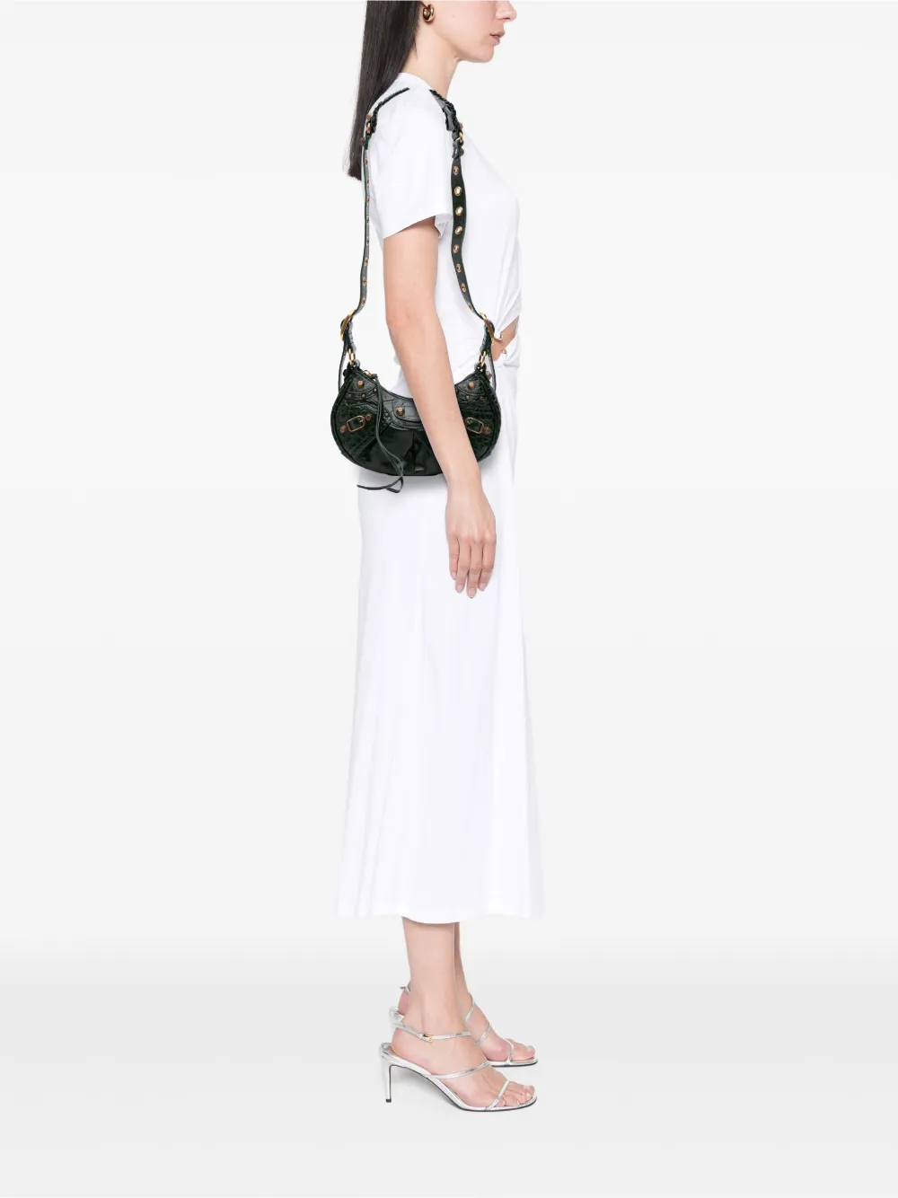 Balenciaga Pre-Owned 2010 Croc Embossed Leather Le Cagole XS crossbody bag | Pre-Owned | Image 2