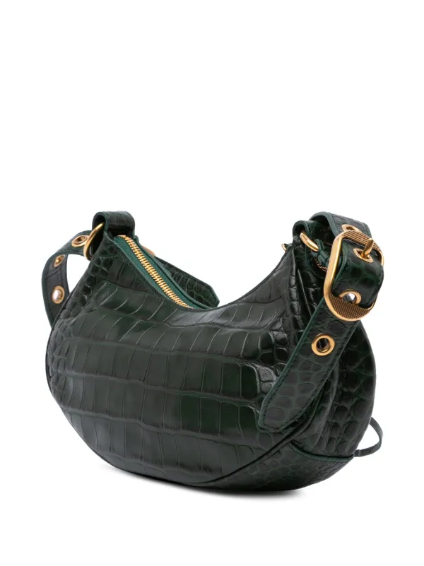 BALENCIAGA クロコダイル風ショルダーバッグ BALENCIAGA - バレンシアガ BALENCIAGA クロコ型押しカーフ