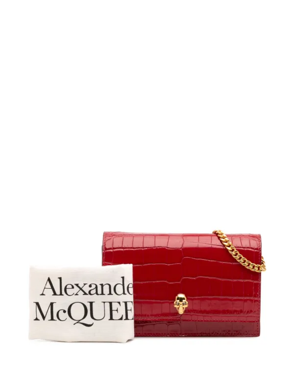 Alexander McQueen Pre-Owned 2010-2025 Small Crocodile Embossed