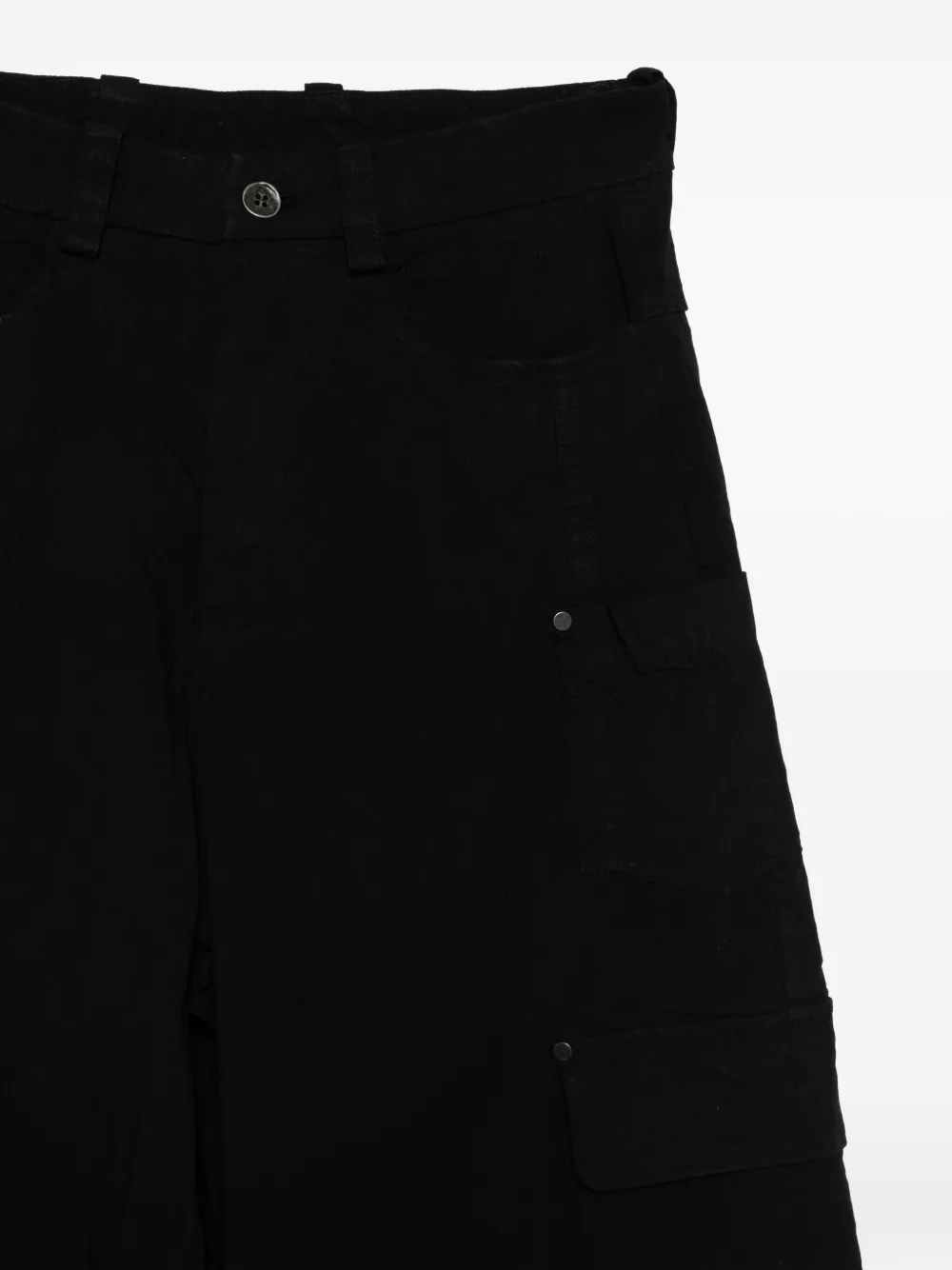 Masnada Cargo-pocket Trousers In Black