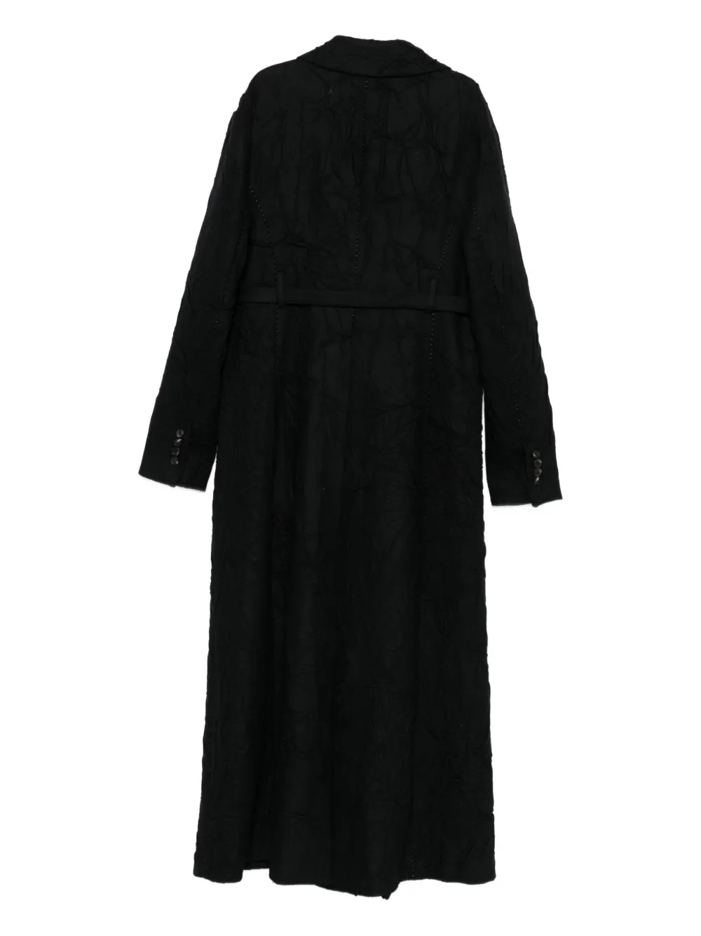 Masnada Single-breasted Coat In Black