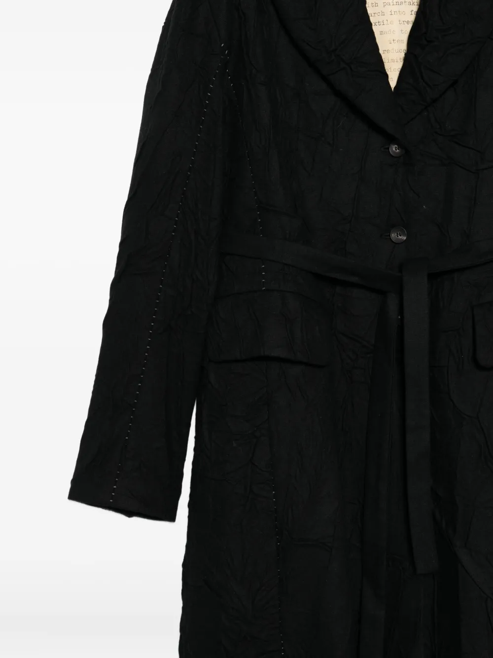 Masnada Single-breasted Coat In Black