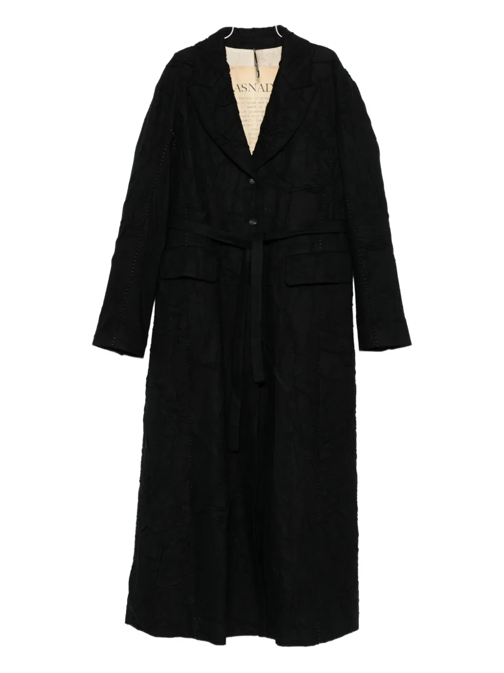 Masnada Single-breasted Coat In Black
