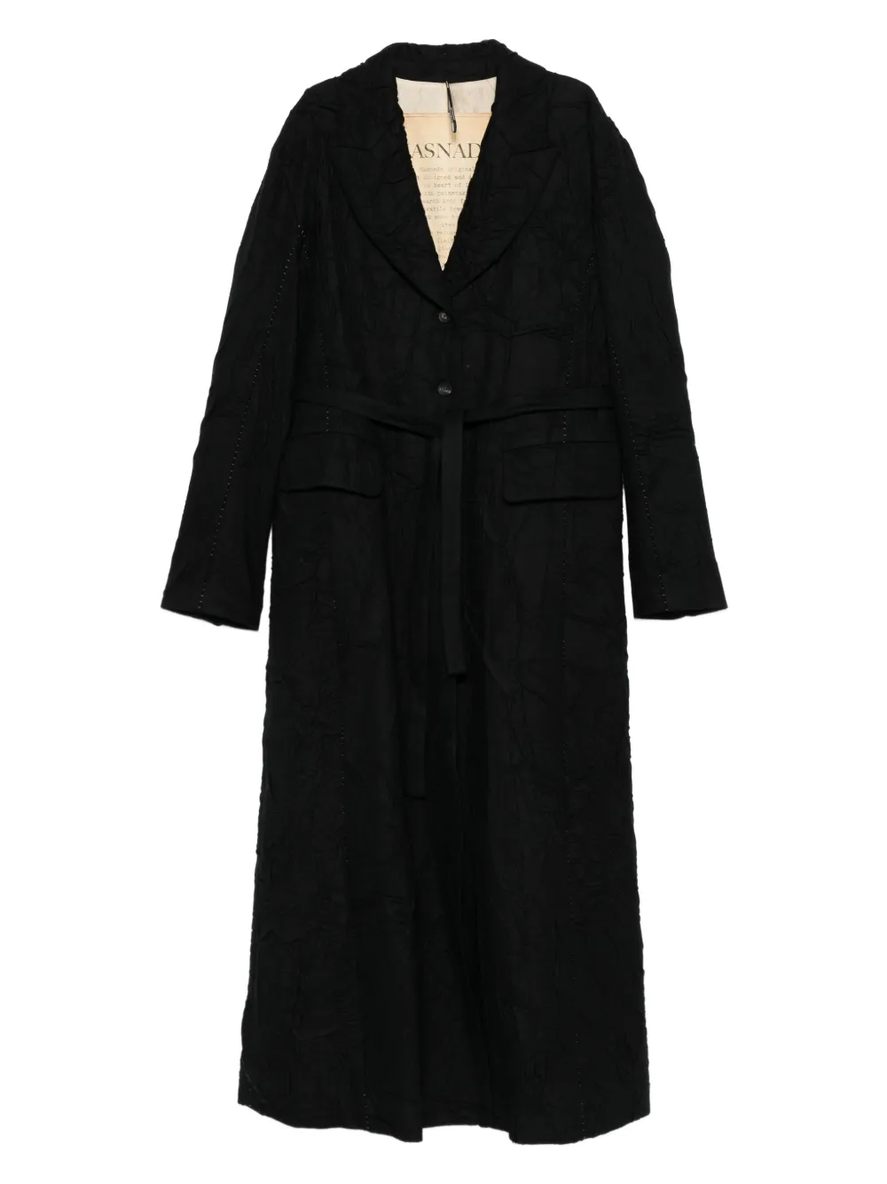 Masnada single-breasted coat | Black | Image 1