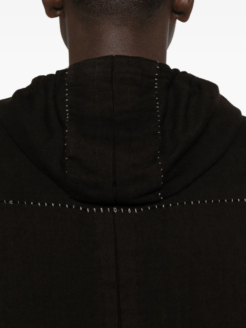 Masnada Zip-up Hooded Jacket In Brown
