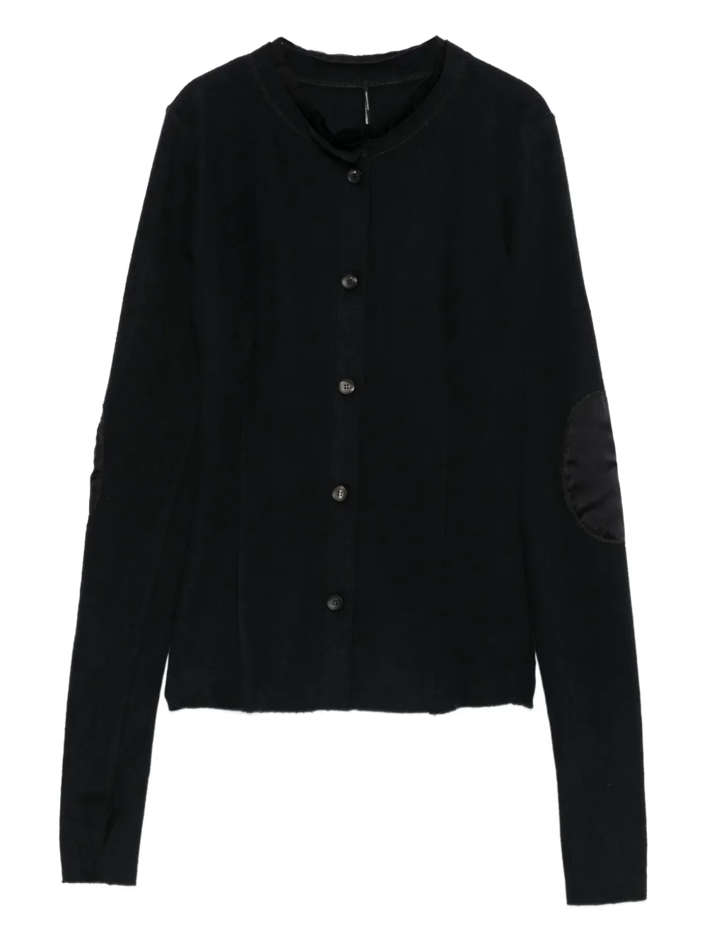Masnada button-up fitted jacket | Black | Image 1