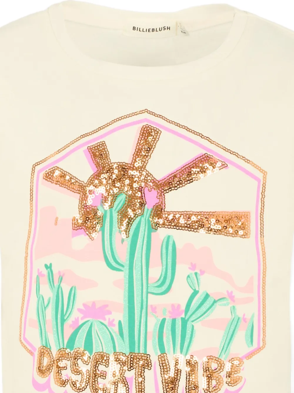Billieblush Graphic-print T-shirt In Neutral