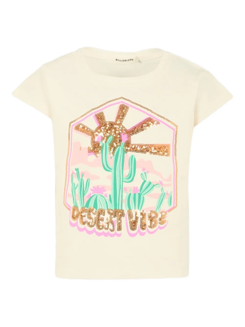Billieblush Graphic-print T-shirt In Neutral