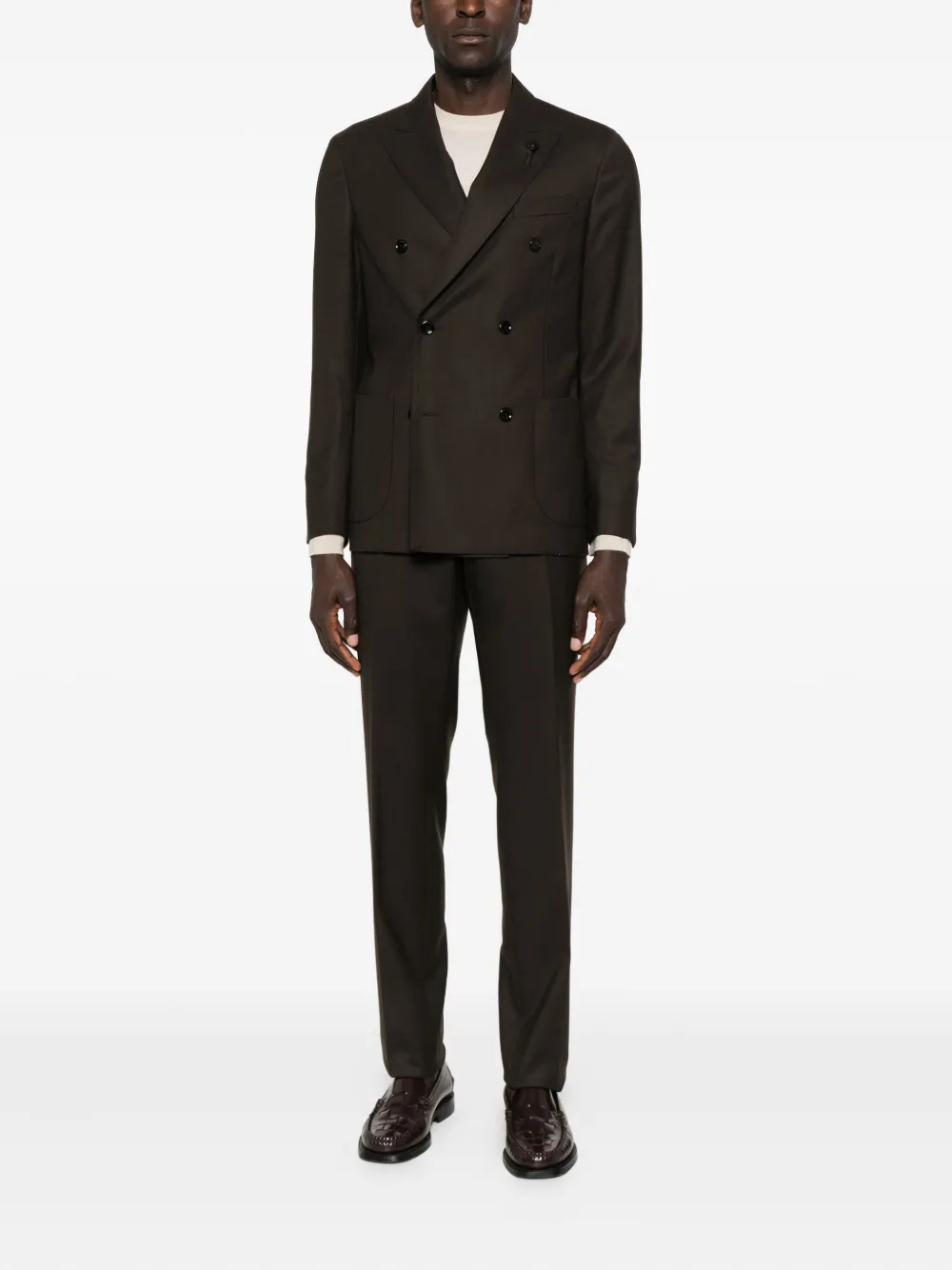 Lardini virgin wool-blend suit | Double  Breasted Suits | Image 2