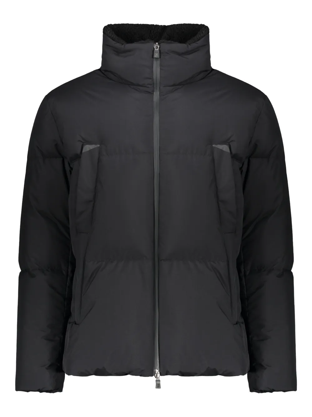 Herno stand-collar zip-up jacket - ブラック Herno stand-collar zip-up jacket - ブラック