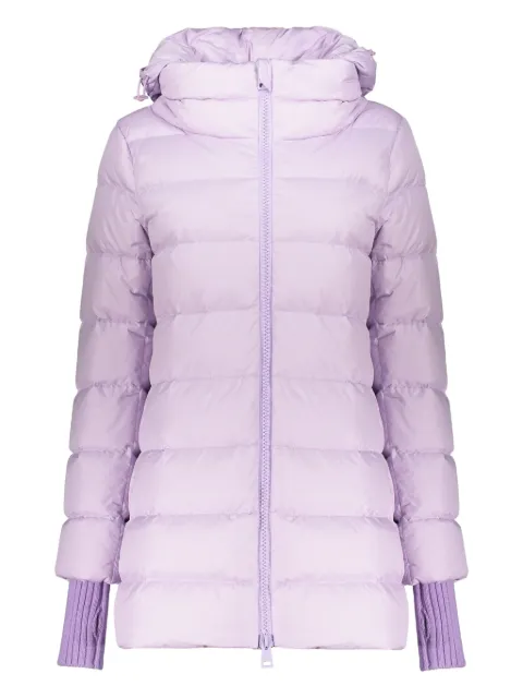 Herno hooded knit-insert down jacket