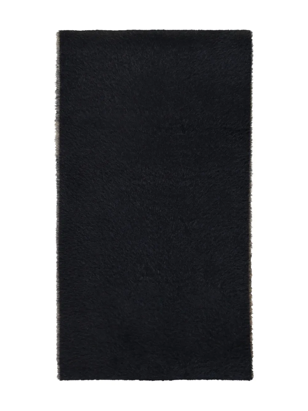 Herno Gestreepte sjaal met logo-jacquard - Zwart