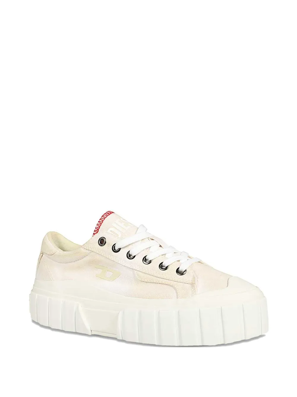 Diesel round-toe platform sneakers White