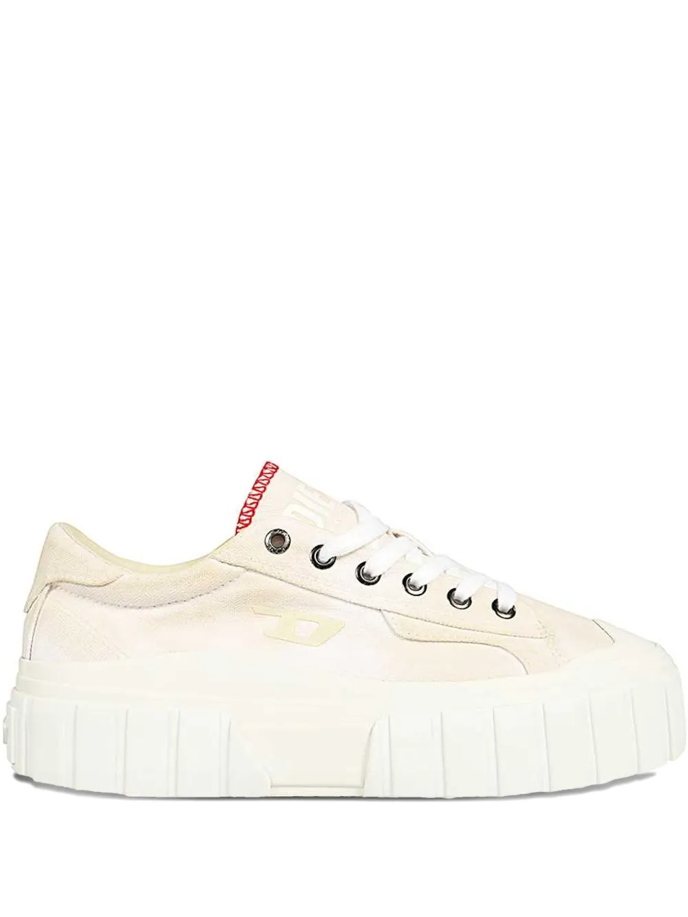Diesel round-toe platform sneakers White