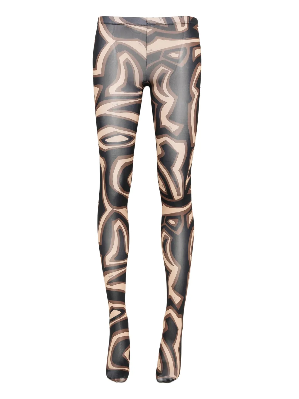 PUCCI abstract-print tights | Brown | Image 1
