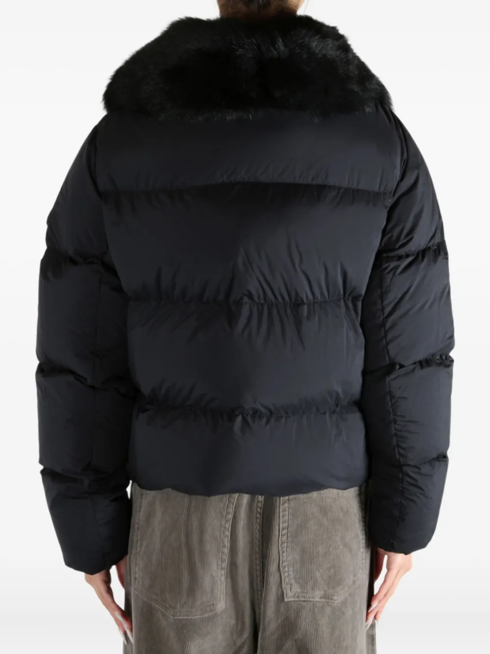 Moose Knuckles Fur Collar Jacket In Black