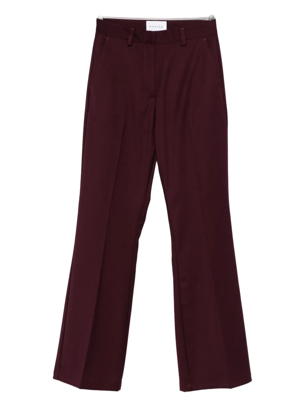 MARSEM press-crease pants | Red | Image 1