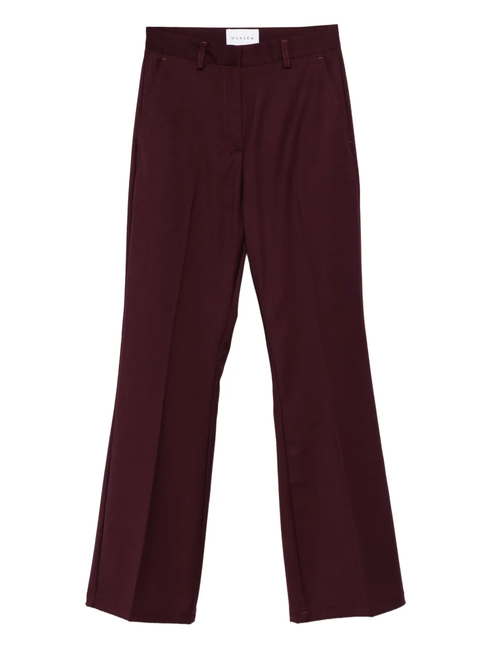MARSEM press-crease pants | Red | Image 1