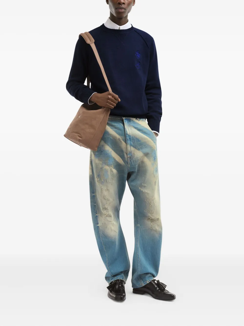 Vivienne Westwood distressed-effect jeans - Blauw