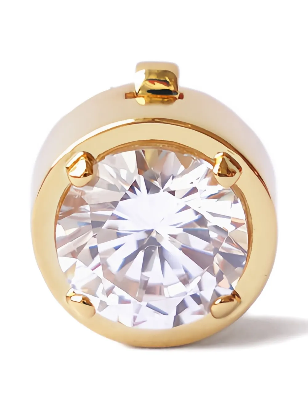 Izabel Display Stone-embellished Gold-plated Button Cover In Gold