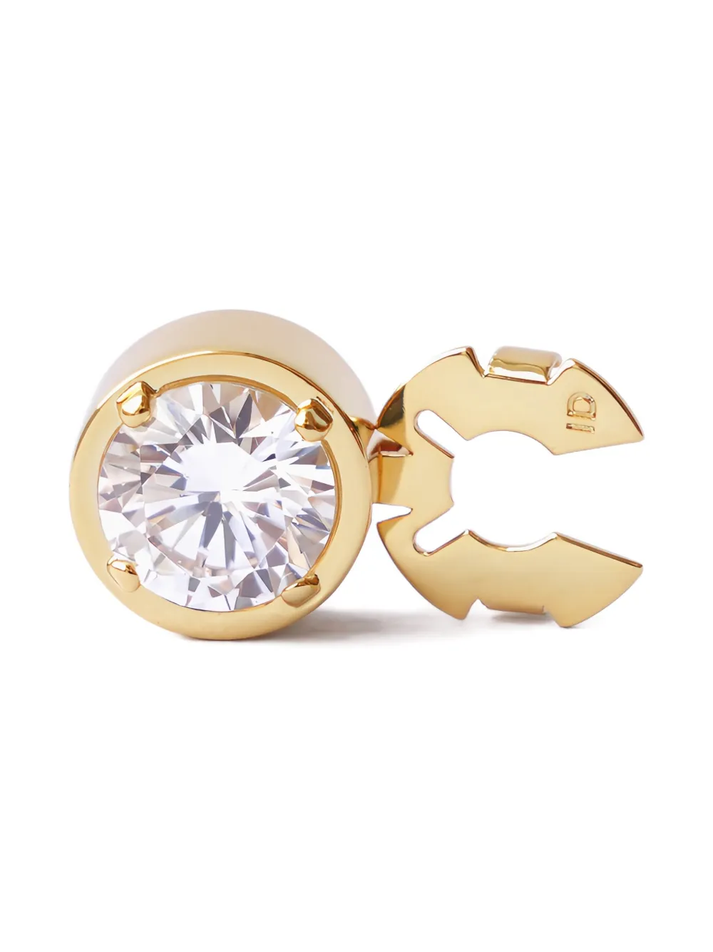 Izabel Display Stone-embellished Gold-plated Button Cover In Gold