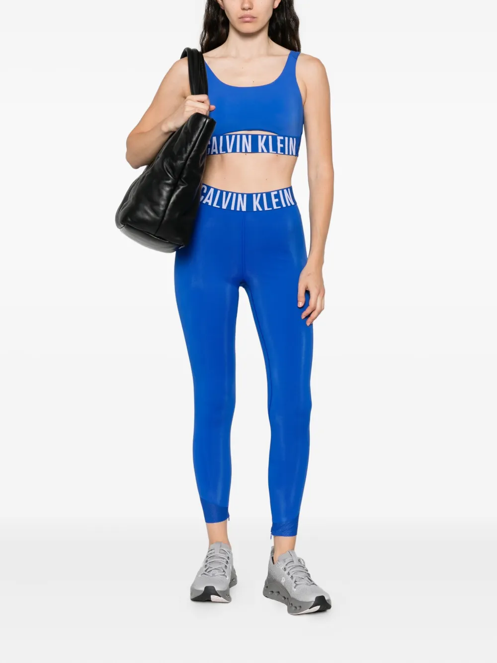 Calvin Klein Legging met logoband - Blauw