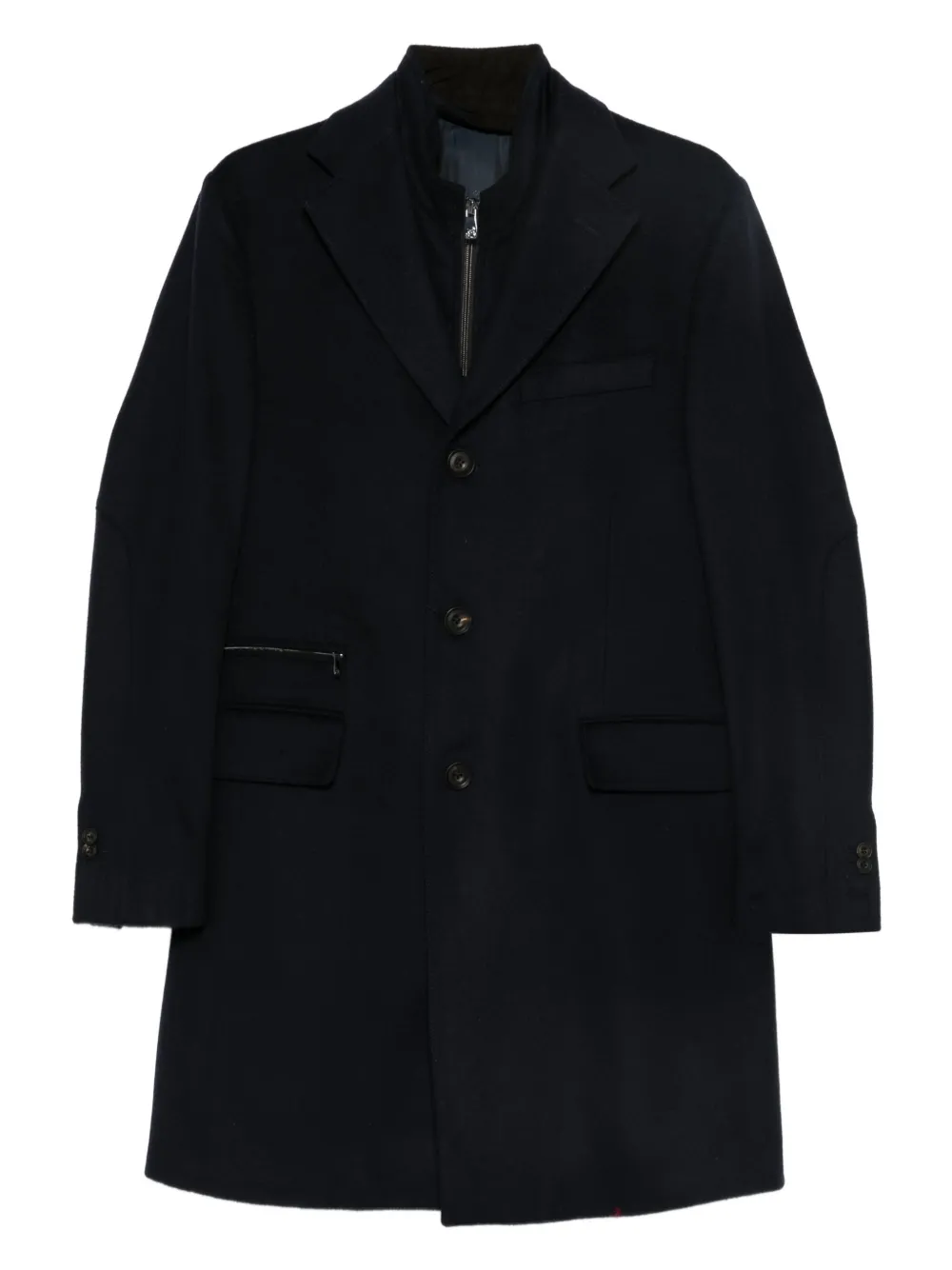 Corneliani single-breasted coat | Black | Image 1