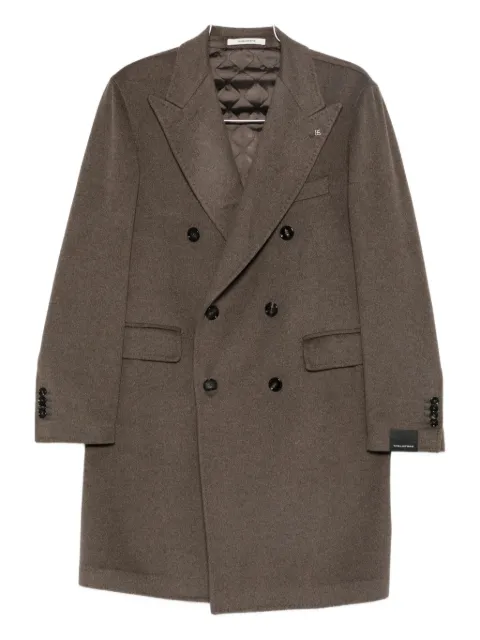 Tagliatore double-breasted cashmere coat