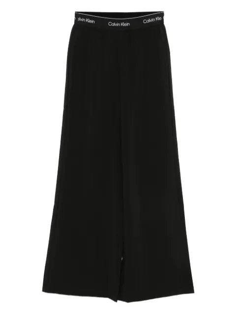 Calvin Klein logo-waistband trousers