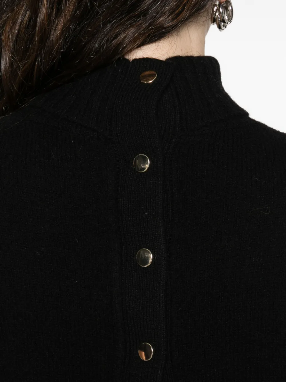 Carven Buttoned Cardigan In Black