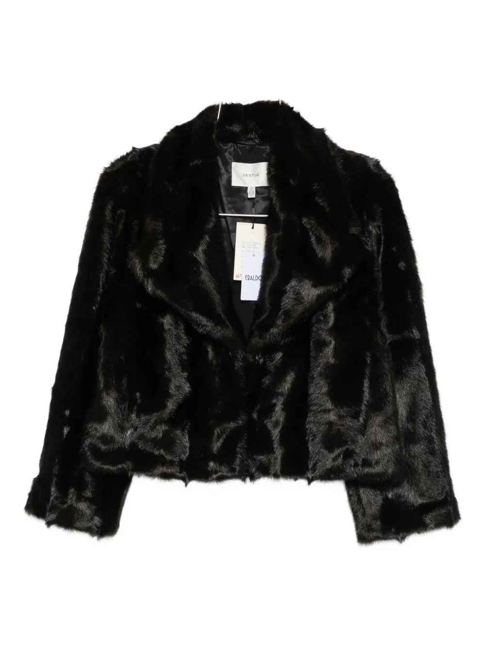 Gestuz faux fur jacket - Marrone