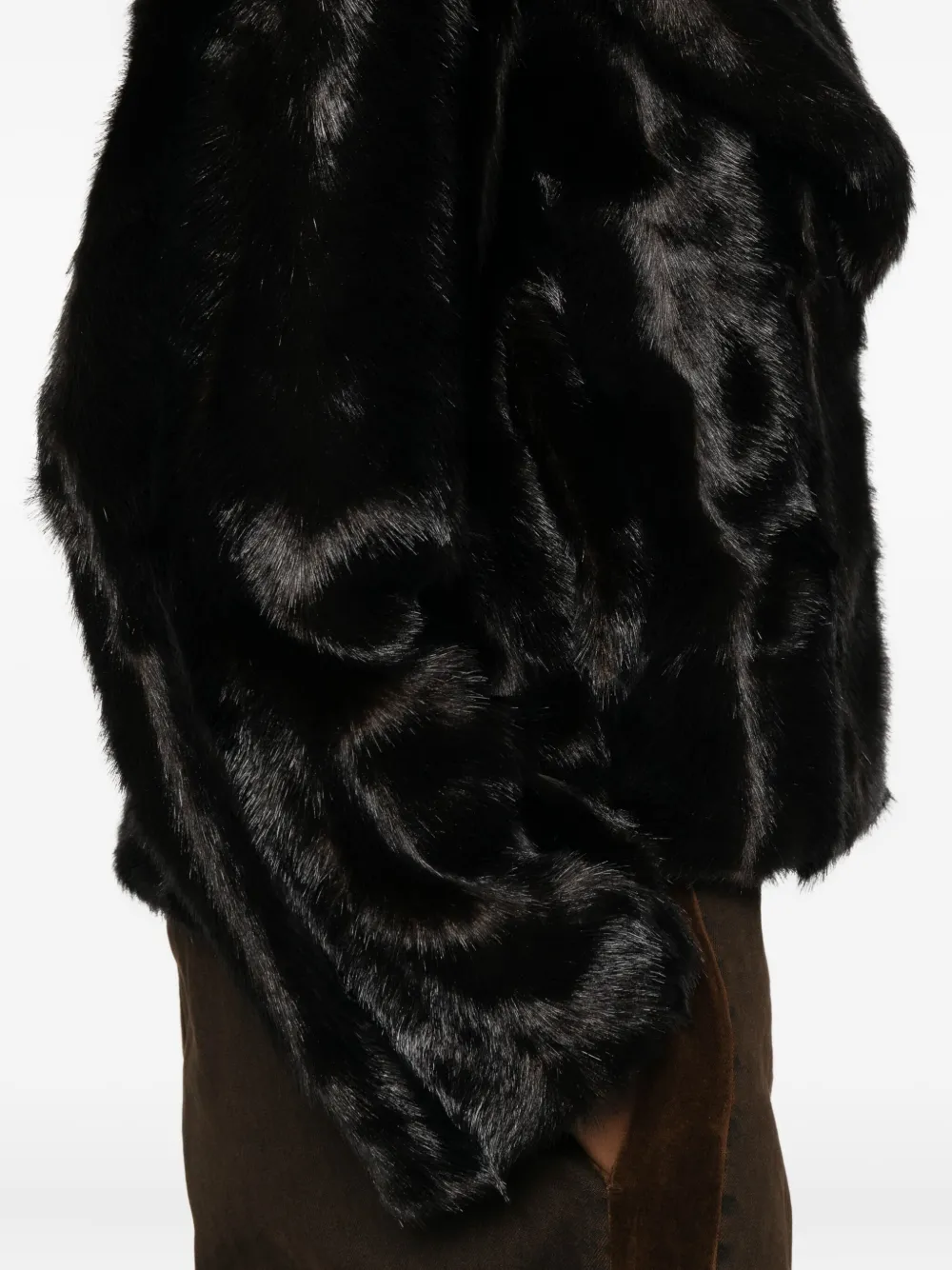 Gestuz Jack van imitatiebont Bruin