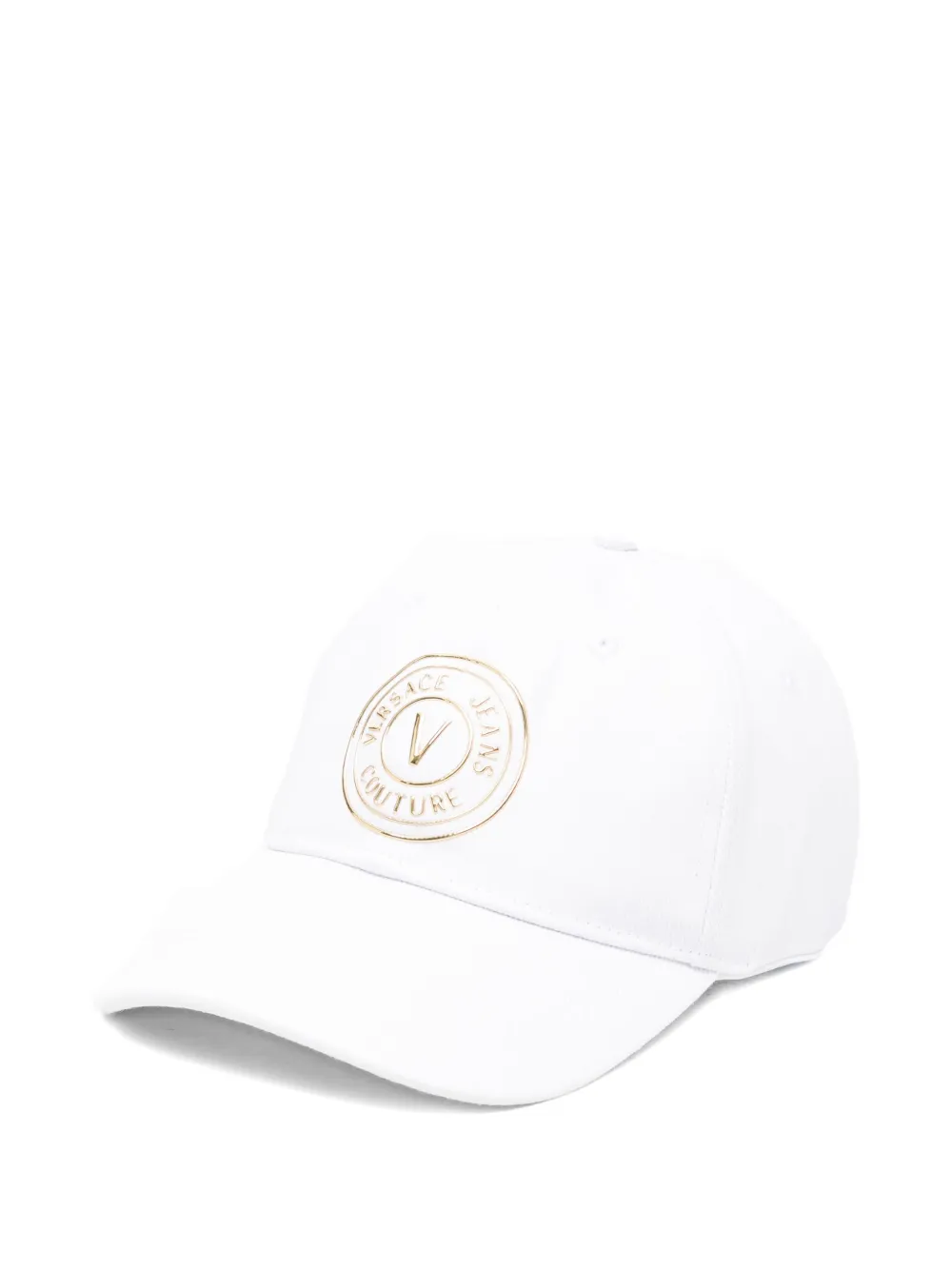 Versace Jeans Couture Logo-plaque Baseball Cap In White