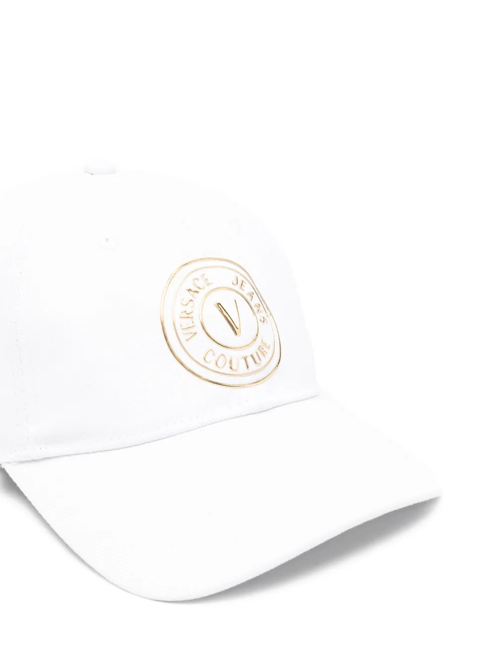 Versace Jeans Couture Logo-plaque Baseball Cap In White
