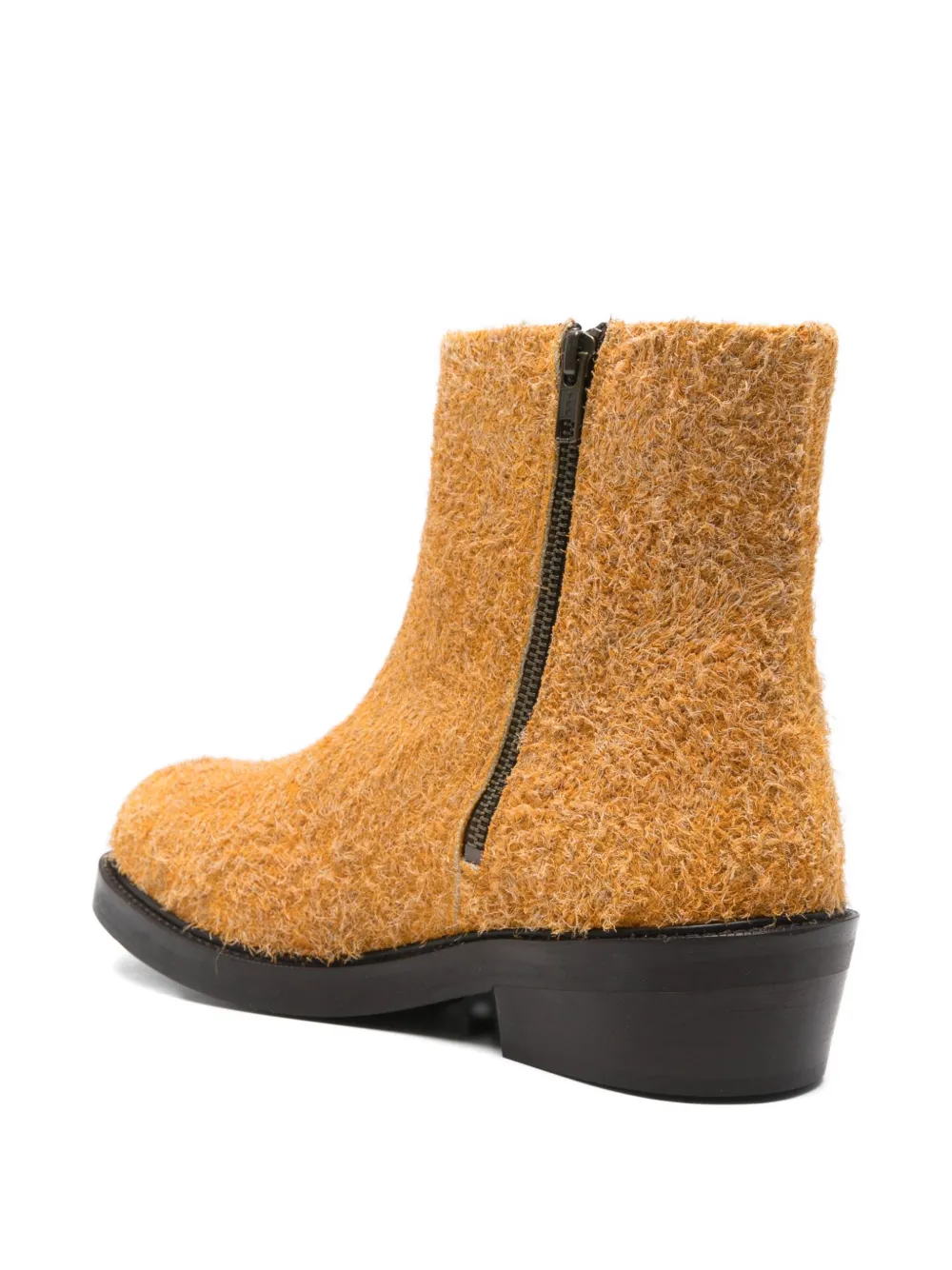 Séfr Textured Ankle Boots In Brown