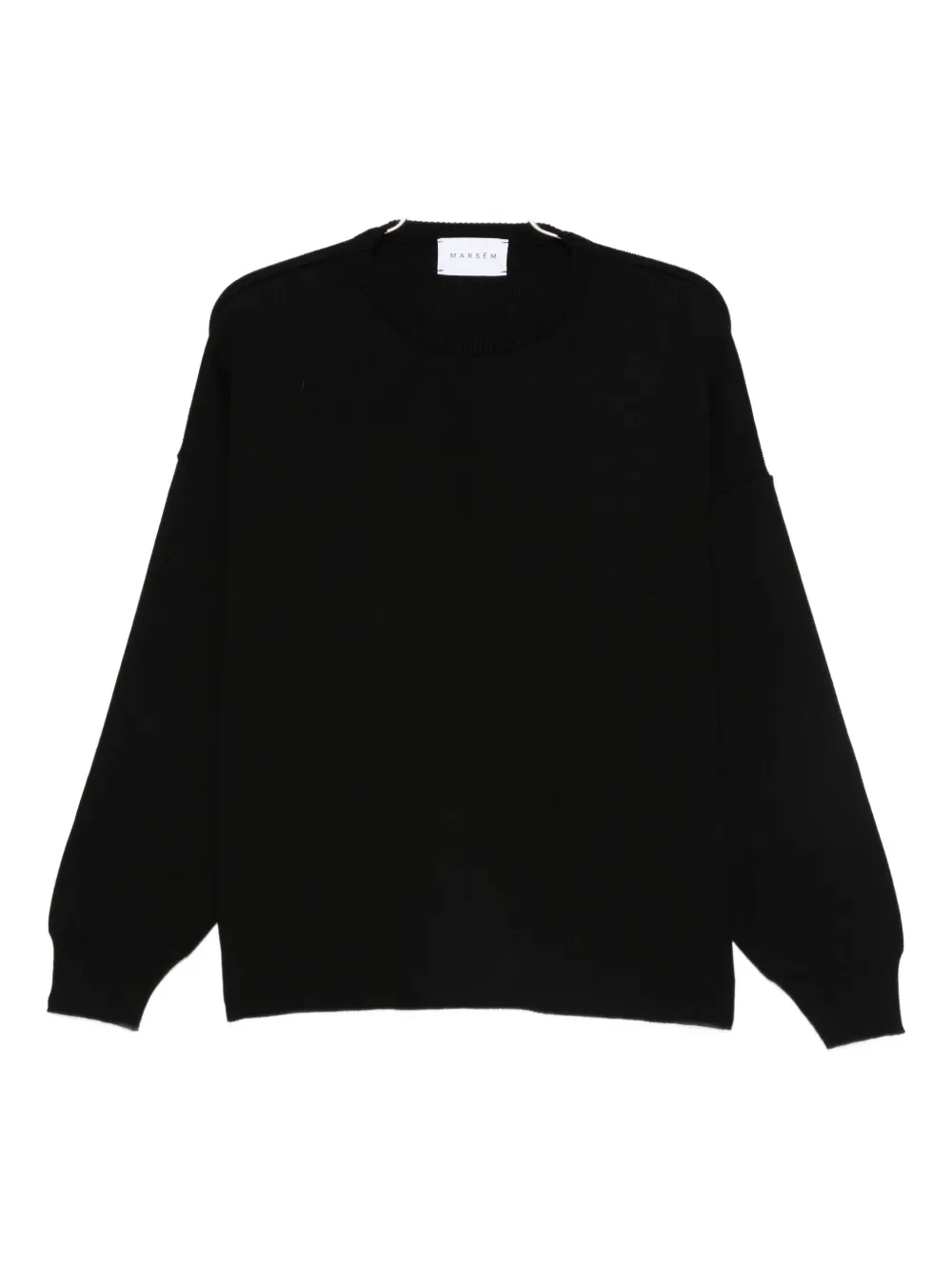 MARSEM crew-neck long-sleeve sweater | Black | Image 1