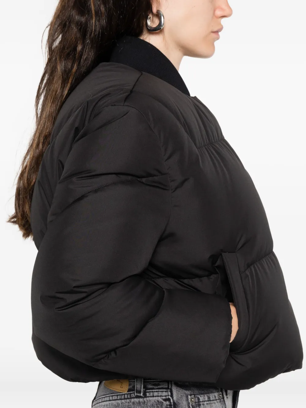 Khrisjoy Quilted Bomber Jacket In Black