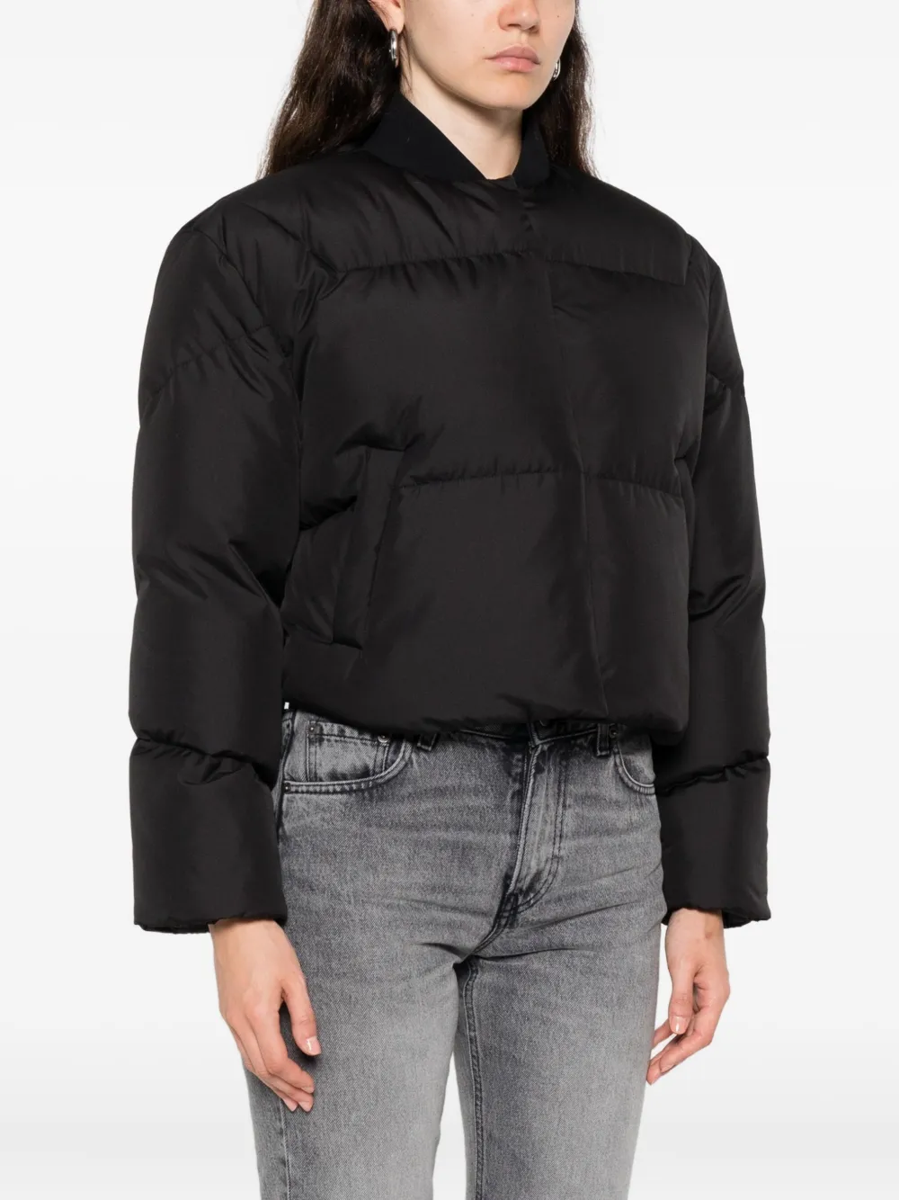 Khrisjoy Quilted Bomber Jacket In Black