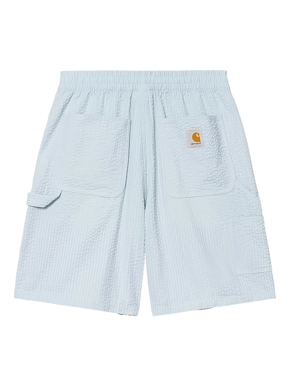 Carhartt Textured Elasticated Shorts In Blue