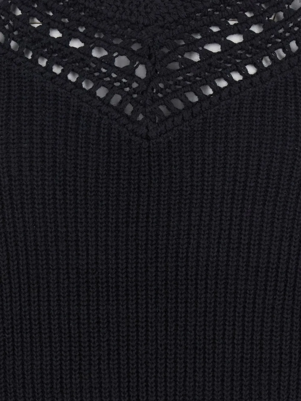 Twinset Ribbed Sweater In Black