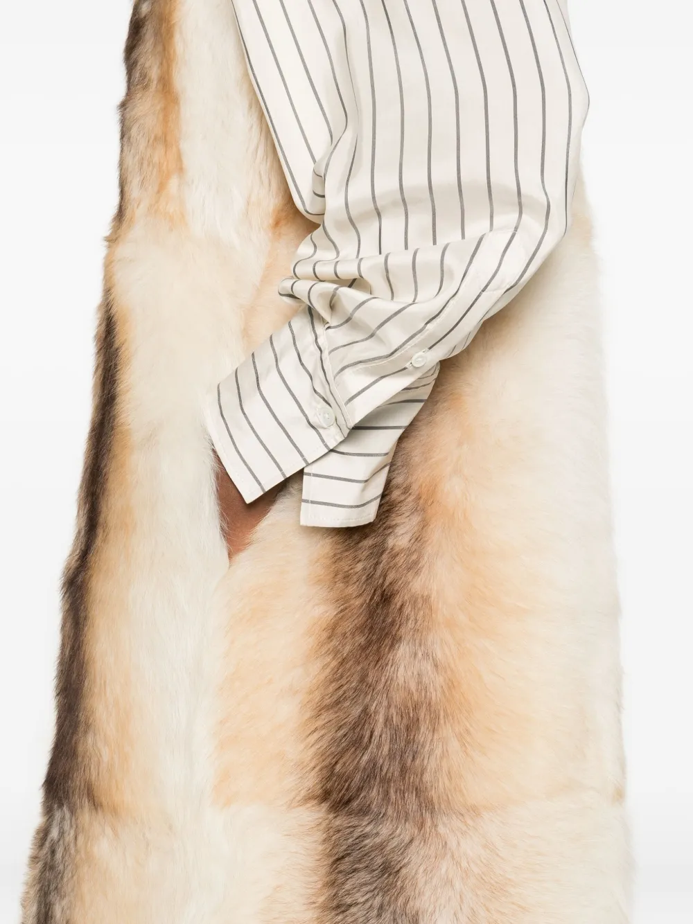 Yves Salomon Lammy gilet Beige