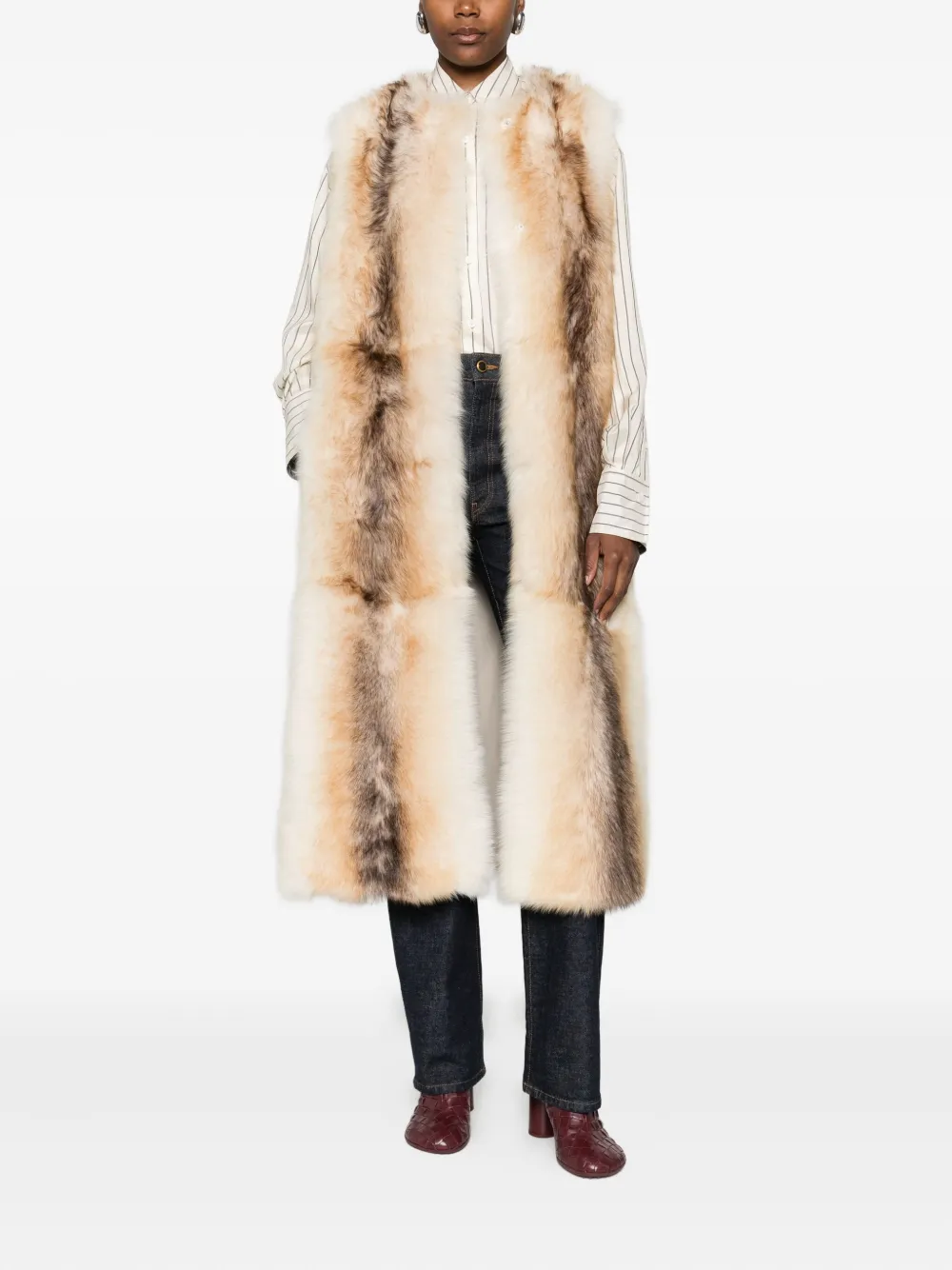 Yves Salomon lamb-shearling gilet | Waistcoats & Gilets | Image 2