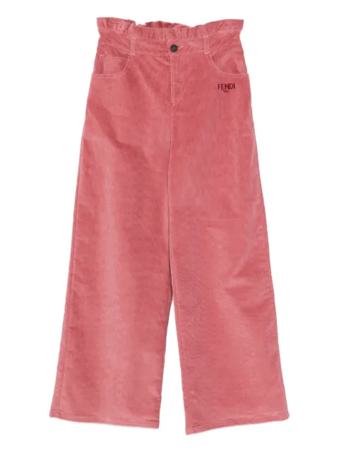 Fendi Kids corduroy trousers