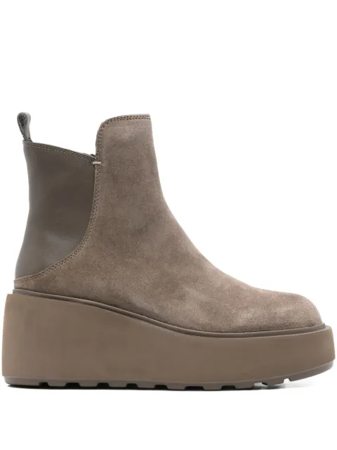 CAFèNOIR botas Chelsea de piel con plataforma de 75mm