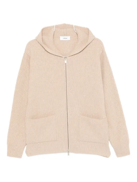 Lardini hooded cardigan