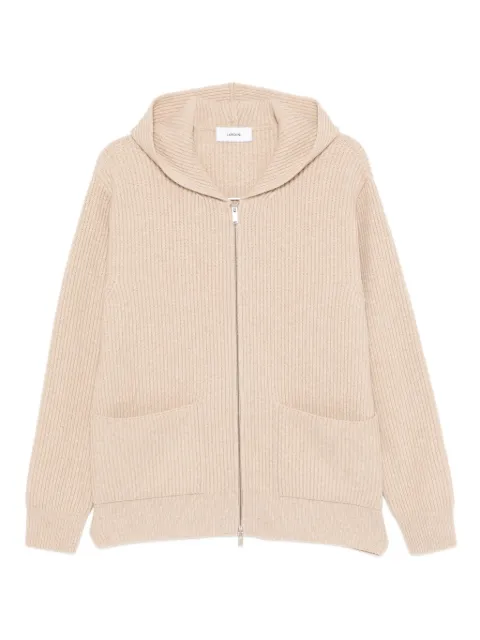 Lardini hooded cardigan