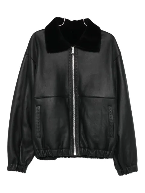 FENDI leather bomber jacket