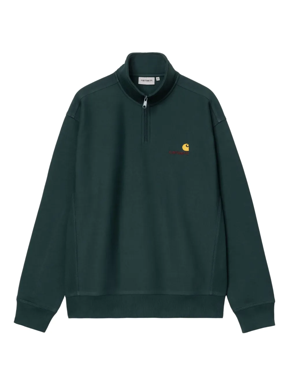 Carhartt WIP half-zip embroidered sweatshirt | Green | Image 1
