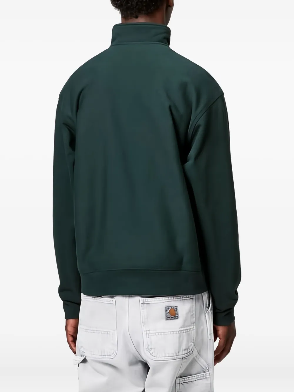 Carhartt WIP half-zip embroidered sweatshirt Groen