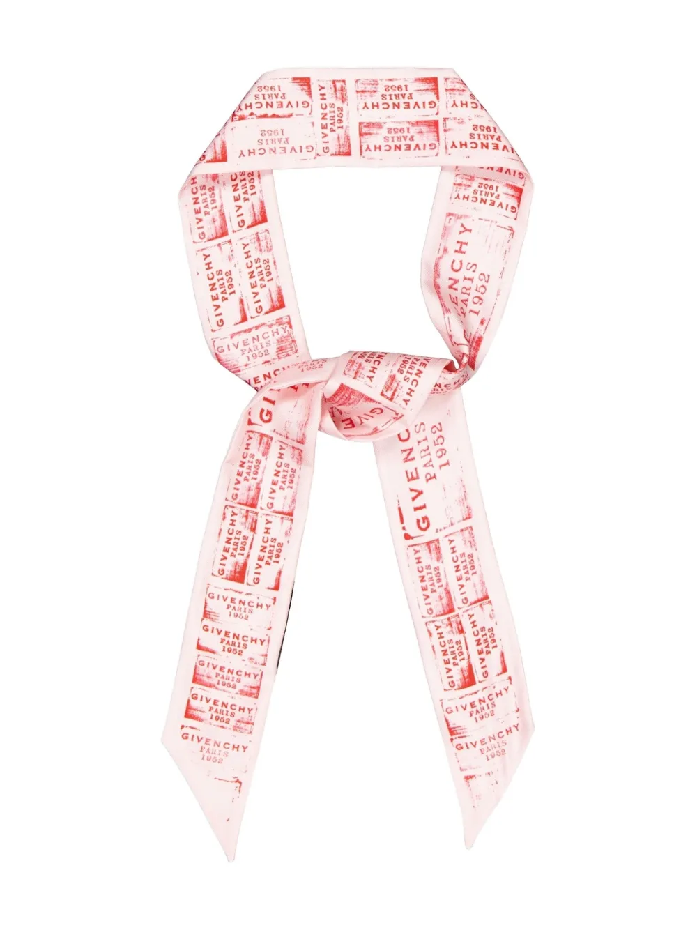 Givenchy Logo-stamp Silk Scarf In Pink